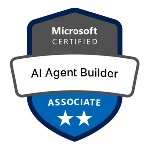 Microsoft AI Agent Builder Associate Logo